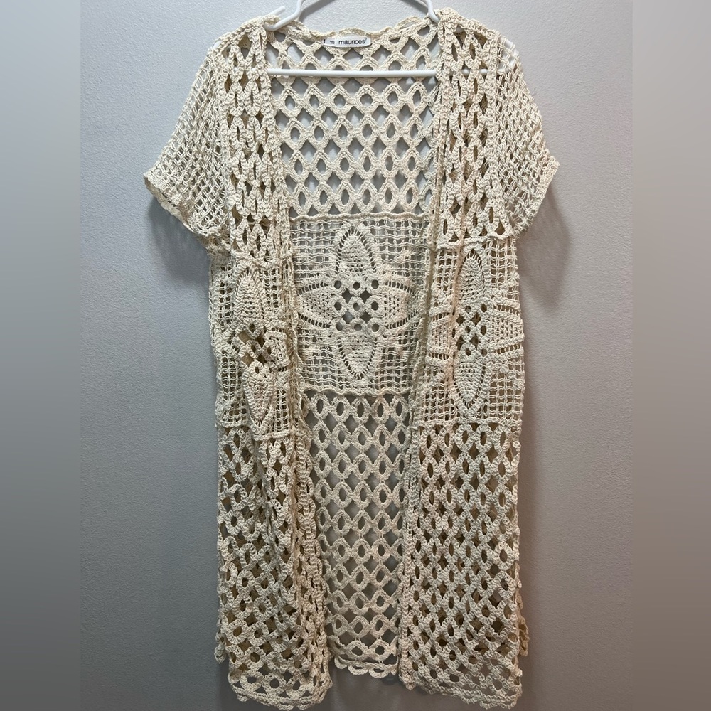 Maurices knitted long vest